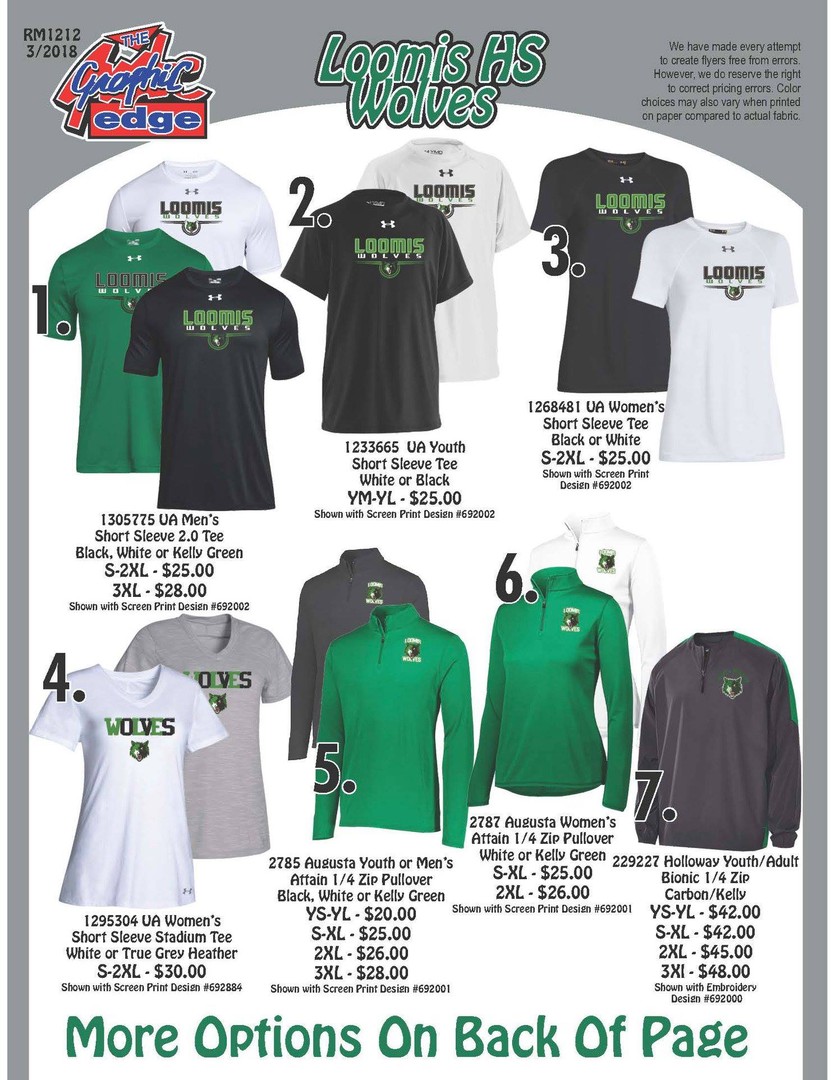 Loomis Public School - Order Loomis Wolves Gear